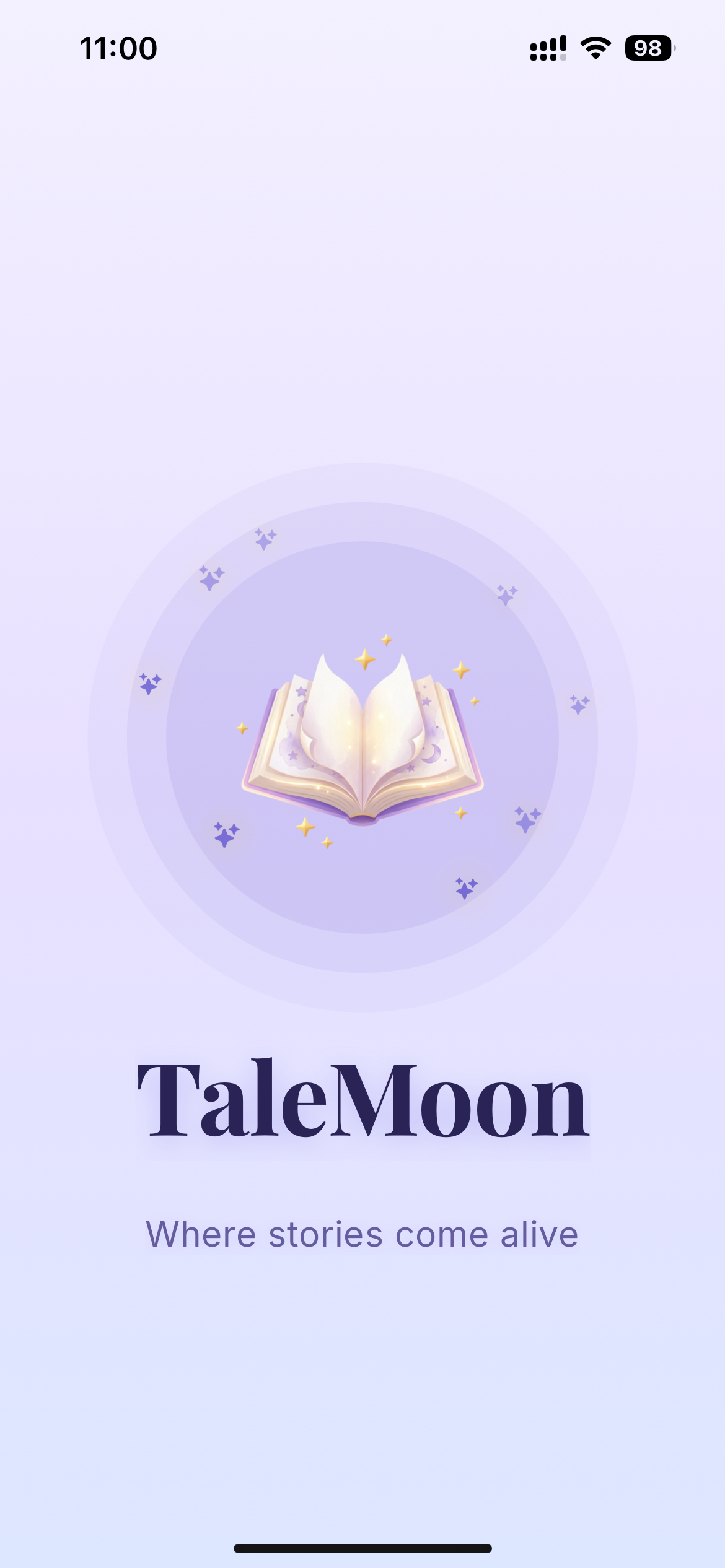 Talemoon splash screen