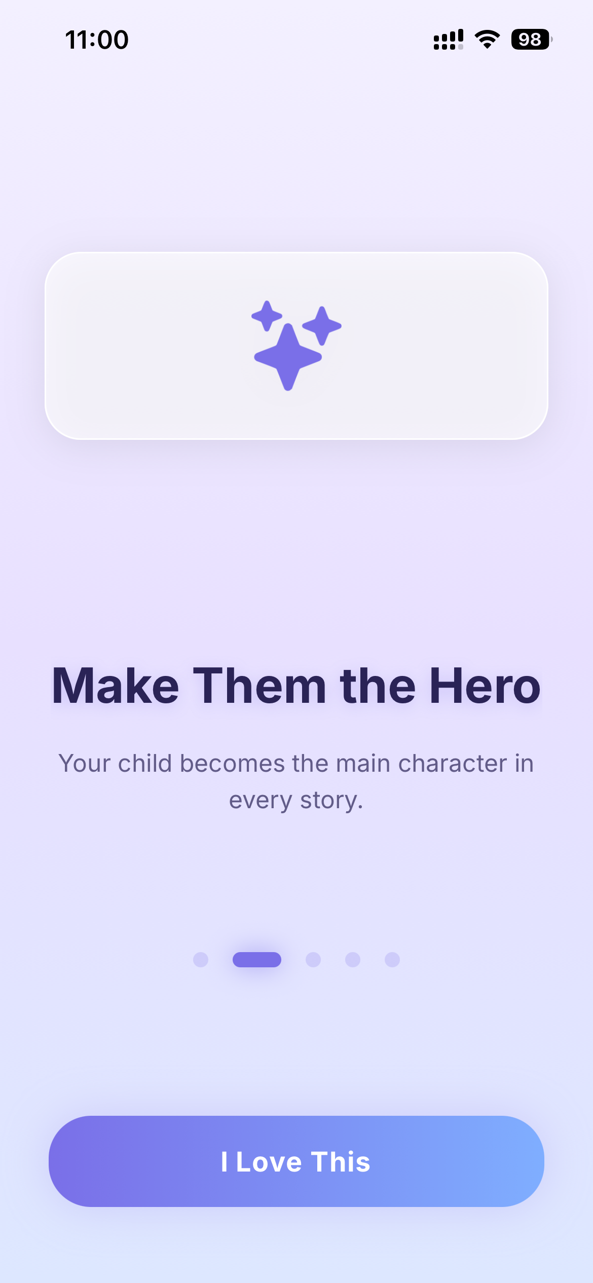 Talemoon onboarding: Make Them the Hero